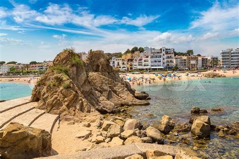 Beach in Blanes in Costa Brava | Stock image | Colourbox