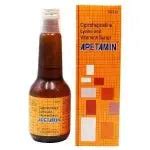 Apetamin Weight Gain Syrup Cyproheptadine lysine and Vitamins Syrup