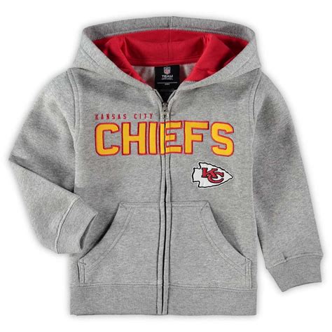 Preschool Gray Kansas City Chiefs Fan Gear Stated Full-Zip Hoodie