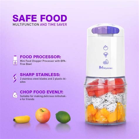 MYONAZ Mini Food Chopper Processor with BPA-Free Bowl — imyonaz