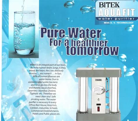 BITEK Water Purifier with U.V. Technology at Rs 8500/unit | Water ...