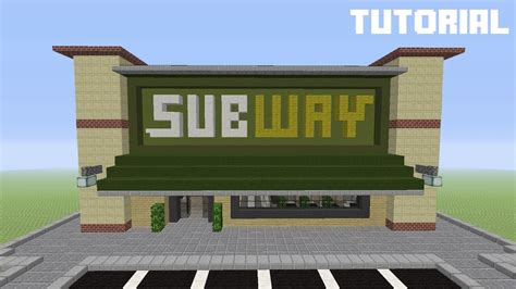 Minecraft Tutorial: How To Build Subway (Restaurant) - YouTube