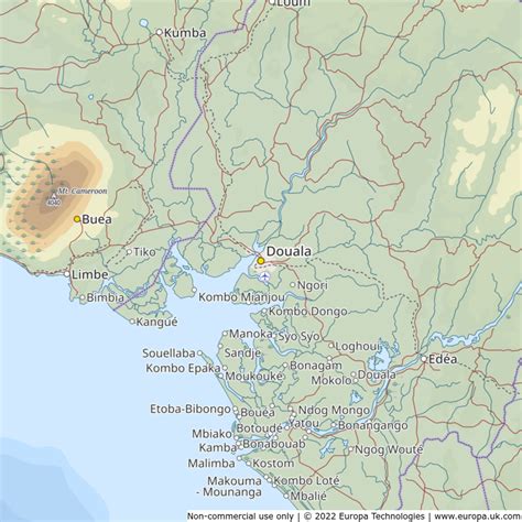 Map of Douala, Cameroon | Global 1000 Atlas