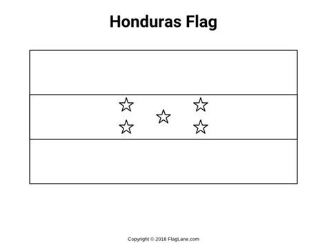 93+ Printable honduras flag coloring pages - RajaneChailyn