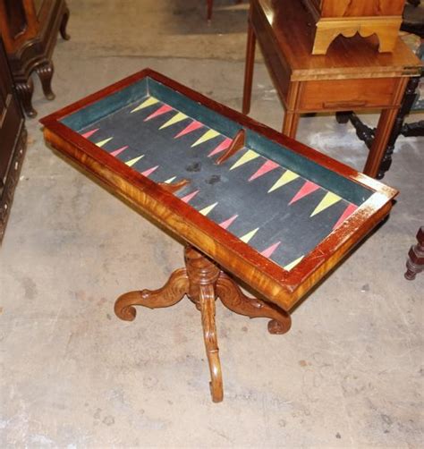 Folding gaming table - - STODOLA ANTIQUES - Antique Furniture