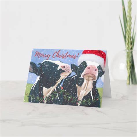 Cow Christmas cards | Zazzle.com