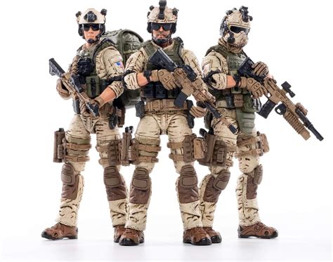 Amazon.com: JoyToy 1/18 Action Figures 4-Inch U.S, Army Soldier Figure ...