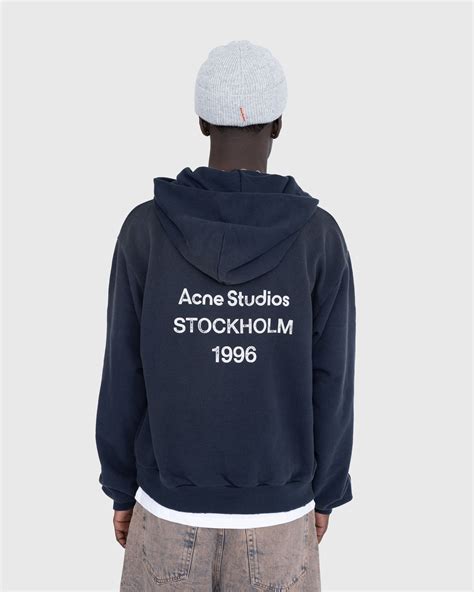 Acne Studios – Logo Hoodie Black | Highsnobiety Shop