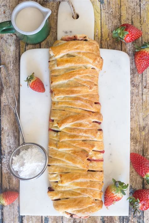 Strawberry Cream Cheese Strudel - An Italian in my Kitchen