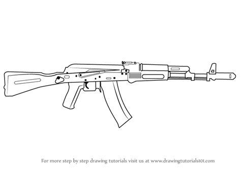 AK 47 Rifle was developed by Russians just after the Second World War ...