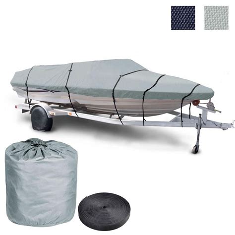 17'-19' Waterproof V-Hull Trailerable Fishing Boat Cover Color Opt | Boat covers, Ski boats ...