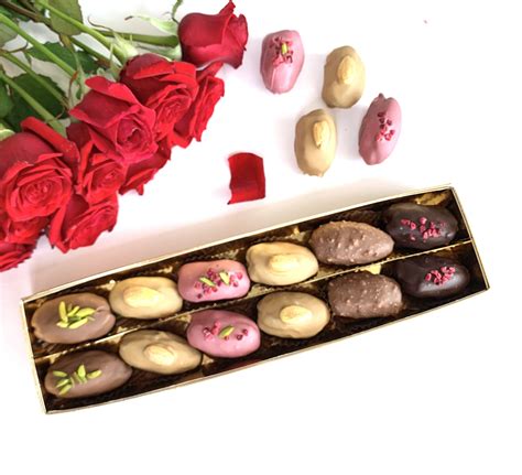 Chocolate Date Ruby & Gold Special Gift Box - Elate Chocolates and Dates