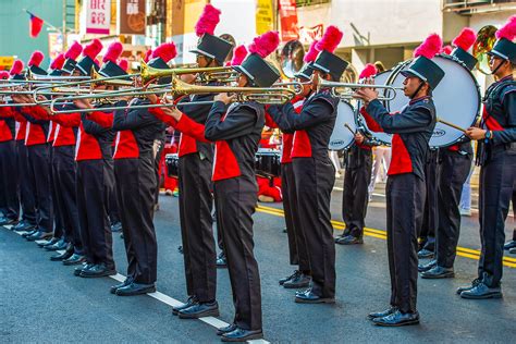 Marching Band Playing Different Musical Instruments · Free Stock Photo