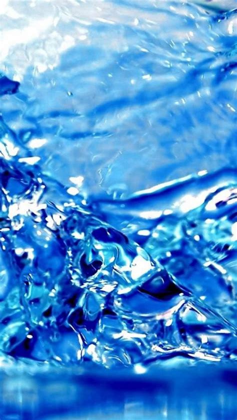 Blue Water Droplet Splash iPhone Wallpapers Free Download