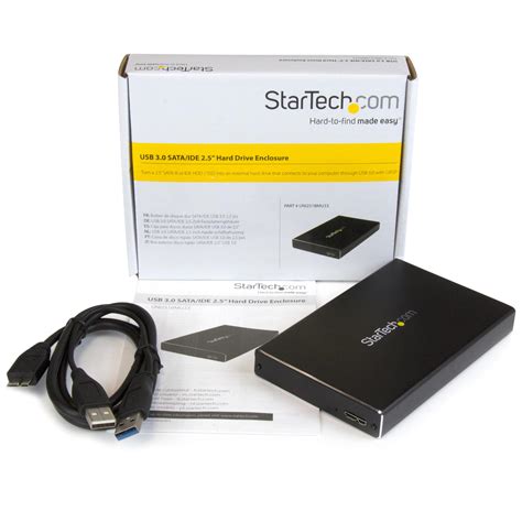 StarTech.com 2.5" IDE Hard Drive Enclosure - Supports UASP - Aluminum ...