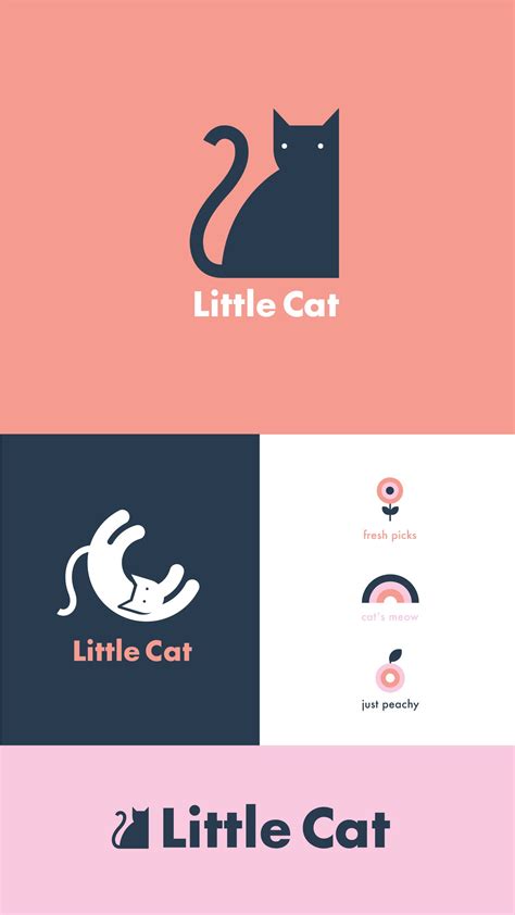 Imaginary Beast | Branding for Little Cat Vintage, Logo Concept Two | Cat logo design, Pet logo ...