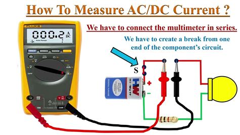 How to measure Current with Digital Multimeter? - YouTube