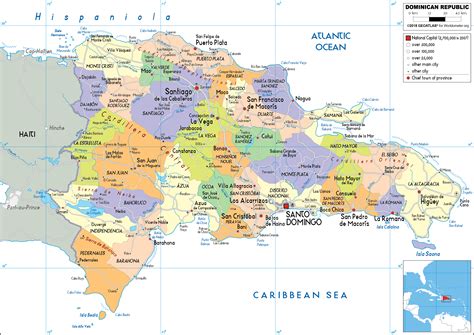 Dominican Republic Map (Political) - Worldometer