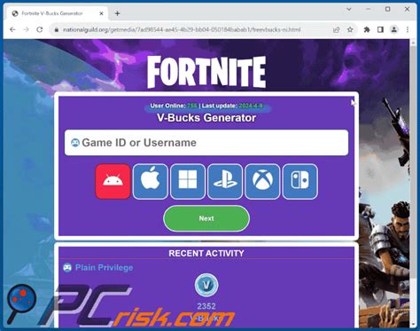 Fortnite V-Bucks Generator Scam - Removal and recovery steps