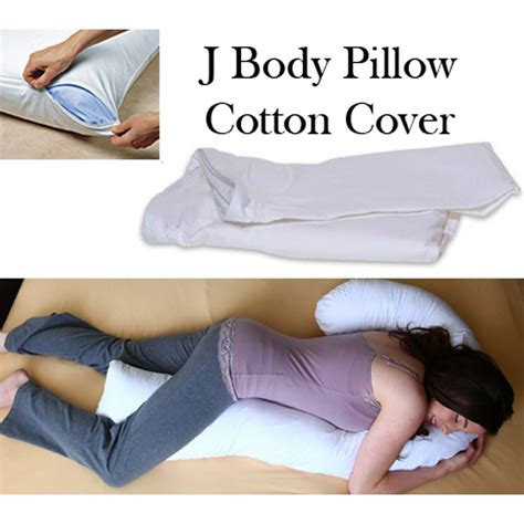 Deluxe Comfort "J" Full-Body Pillow Cover – 100% Cotton – Superior ...