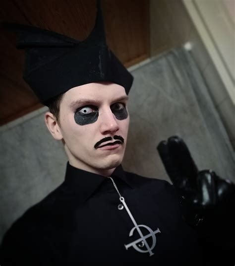 After making my own Cardinal Copia hat (Biretta), I decided to dress-up a bit to try it out. : r ...