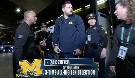 Zak Zinter Made Trip To Indianapolis With Michigan Tonight - The Spun