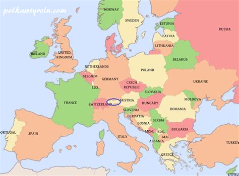 Tyrol Austria Mapa | Warszawa Mapa