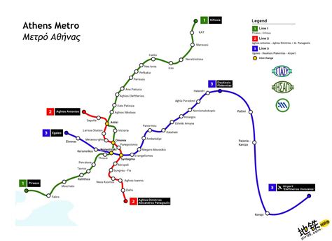 希腊雅典地铁线路图_运营时间票价站点_查询下载|地铁图