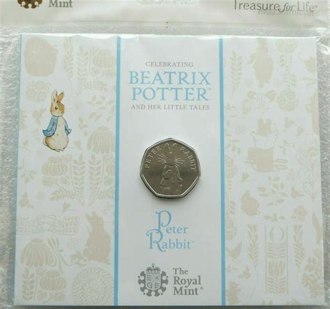 2019 Peter Rabbit 50p Brilliant Uncirculated Coin Pack Sealed