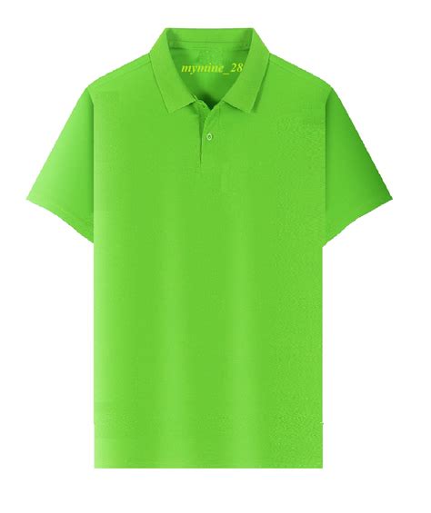 Polo Shirt Apple Green Plain Unisex Adult T-Shirt With Collar Good Quality | Lazada PH