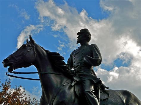 Equestrian statue of Philip Kearny in VA Arlington US