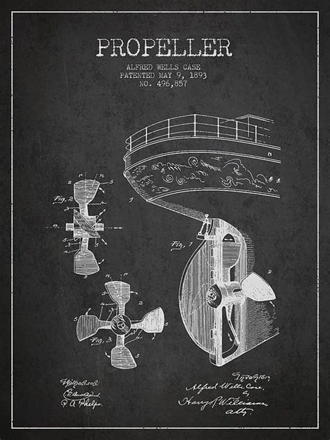 1893 Ship Propeller Patent. #patentprints #patentart #patentartprints #agedpixel | Ship drawings ...