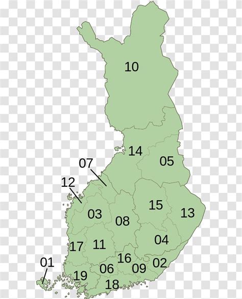 Sub-regions Of Finland Grand Duchy Map Geography Transparent PNG