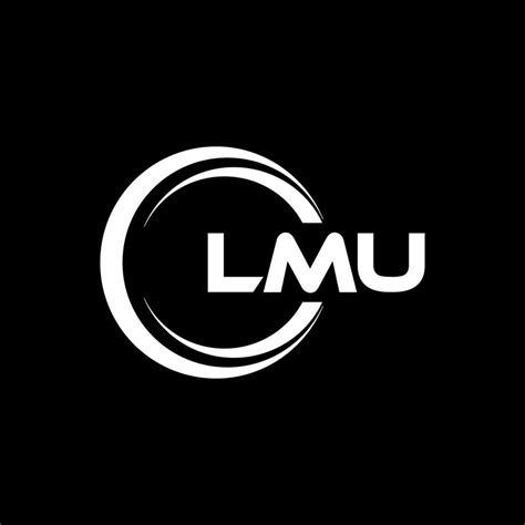 LMU letter logo design in illustration. Vector logo, calligraphy designs for logo, Poster ...