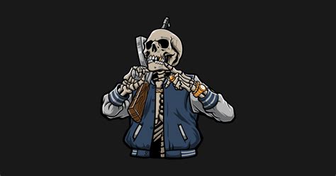 Skull Gang - Skull Skeleton - Sticker | TeePublic