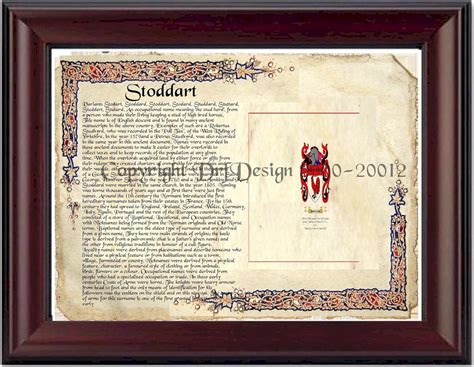 Amazon.com: Stoddart Coat of Arms/ Family Crest on Fine Paper and ...