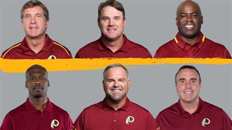 2018 Washington Redskins Coaches In Headshots