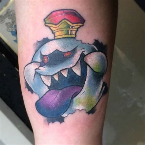 videogametatts 🎨🎮 on Instagram: “King Boo by @tmnt_josh #boo #kingboo #mario #mariotattoo # ...