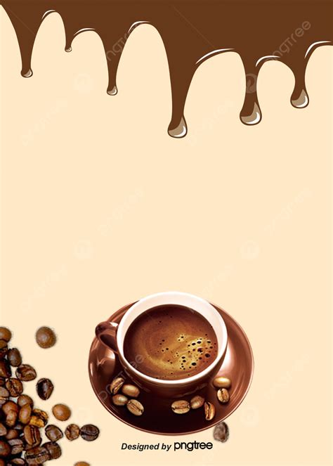 Simple Style Coffee Bean Food And Drinks Poster Background Wallpaper ...