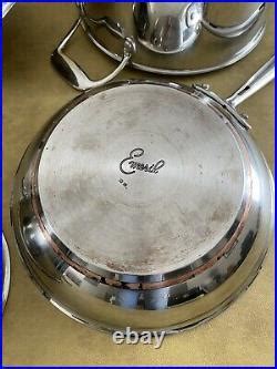 7 Piece Emeril Lagasse Stainless Steel Copper Core Cookware Pots and ...