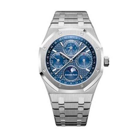 First Copy Royal Oak Chronograph Blue Dial Stainless Steel Men’s Watch ...