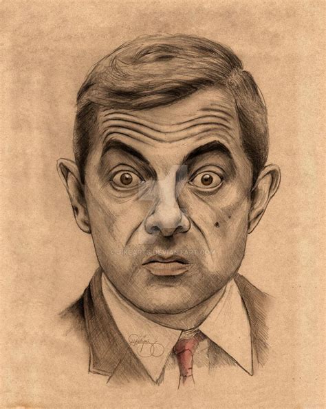 Mr. Bean a.k.a Rowan Atkinson Drawing by JikeArts.deviantart.com on ...