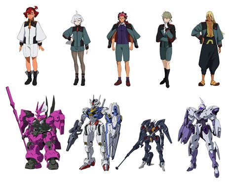 “Mobile Suit Gundam: The Witch from Mercury” Character Visuals : anime