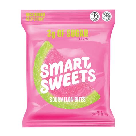 SmartSweets Sour Melon Bites 1.8 oz | Nassau Candy