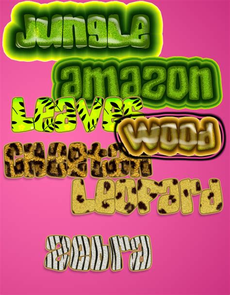 Jungle style Effect - Free Downloads and Add-ons for Photoshop