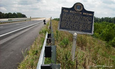 THE ROOSTER BRIDGE Historical Marker at the US Hwy 80/Tombigbee River Bridge - RuralSWAlabama