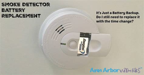 Smoke Detector Battery Replacement with Hard-Wired Detectors | Ann Arbor with Kids