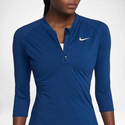 Nike Womens Dry 3/4 Sleeve Tennis Top - Blue Jay - Tennisnuts.com