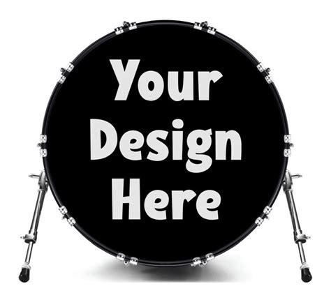 Custom Bass Drum Heads - Design Now