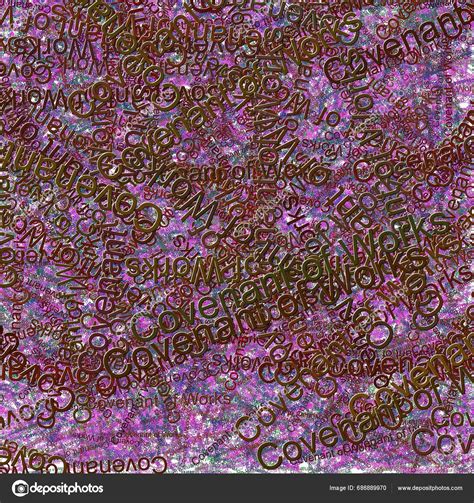 Confetti Words Covenant Works Bright Electric Violetheliotrope Stock Photo by ©psmcintyre 686889970